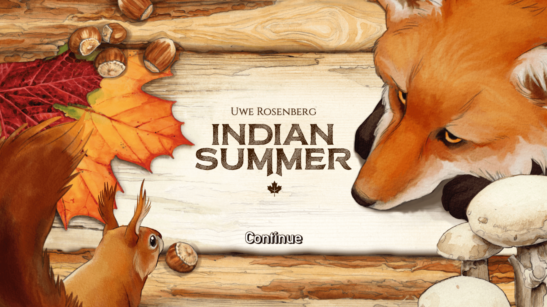 Indian Summer intro screen (2-4 player puzzle game)