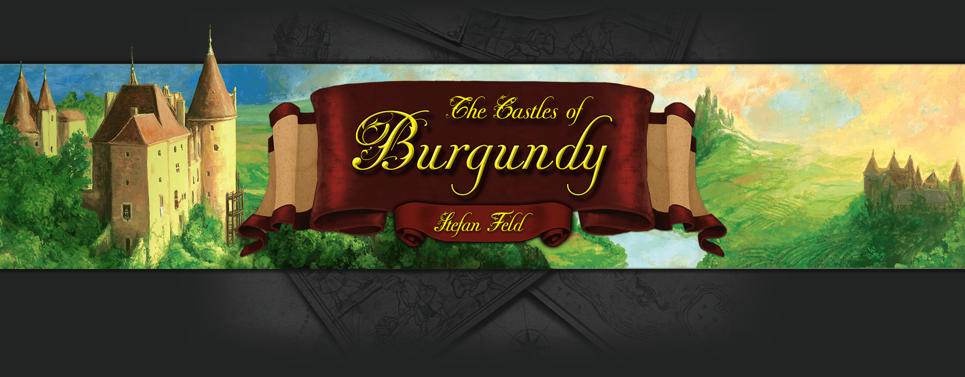 The Castles of Burgundy header image (4 player family euro game)